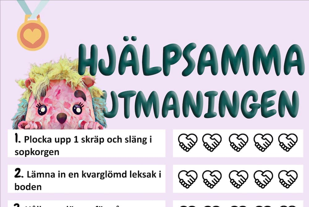 En bild på utmaningsgkorten